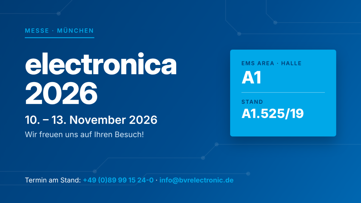 electronica 2026 in Munich: 10 to 13 November, EMS Area, hall A1, stand A1.525/19